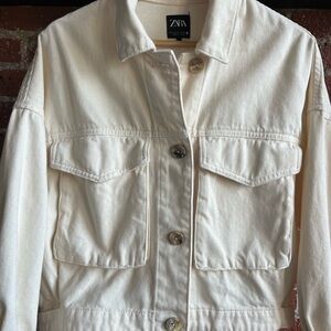 Zara Women's Cream Jacket
